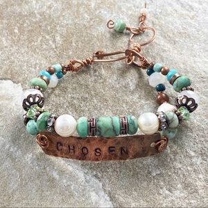 Hand stamped bracelet